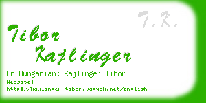 tibor kajlinger business card